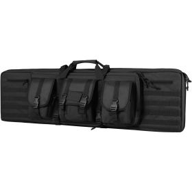 Rifle Bag, 36 inch Tactical Double Long Gun Bag, Soft Rifle Case with Lockable Zipper, Portable Handle & Shoulder Strap